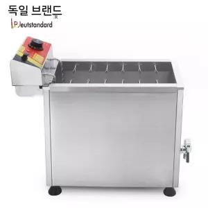 전기튀김기 핫도그 소떡소떡 업소용 제조기 스텐 사각 온도조절 기름배출밸브 여러개 동시조리