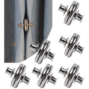 Ytseery 6쌍 커튼 자석 닫힘, 실내 야외 커튼용 마그네틱 클립으로 빛이 새는 것을 방지하고 강력한 무게로 페르골라 파티오 가제보 카바나 자석을 사용합니다