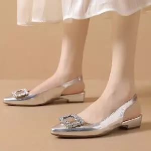 스파이더맨 여자 뒤 통굽 샌들 스트랩 백 큐빅 리얼 가죽 봄여름 OPH5