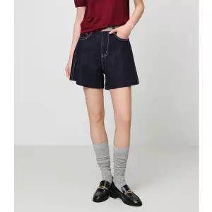 헐크 여성 여친 청반바지 봄 하이웨스트 데님 반바지 3부 KKE1