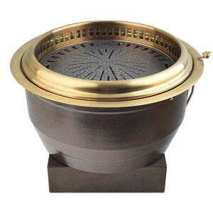 업소용 숯불 큐 원형 가게 바베큐 스텐 스테인리스 그릴팬 고깃집 상업용 캠핑용