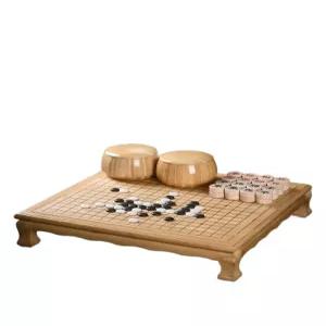 고급 대나무 바둑판 장기세트 기원 대국 바둑알