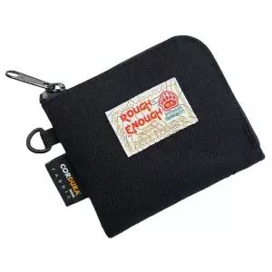 Rough Enough 작은 동전 지갑 파우치 슬림 신용 카드 홀더 지갑 남성 여성 십대 남아용 넥 랜야드 키체인