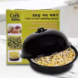 가정용 홈가드닝 원형 새싹 콩나물 기르기 재배기 블랙