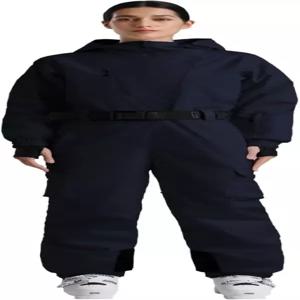 GSOU SNOW 여성 스키복 원피스 스노우 슈트 비대칭 디자인 유틸리티 점프슈트 재킷 방수 절연 스포츠용