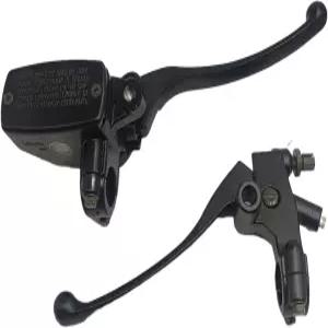 XDF 7/8인치 핸들바 브레이크 마스터 실린더 클러치 레버 좌측 우측 모터사이클 블랙 호환