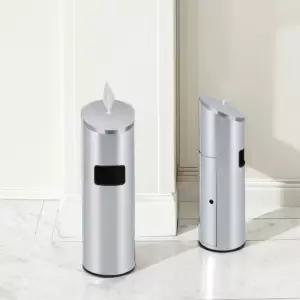 물티슈 쓰레기통 스테인레스 스테인리스 원형 티슈 로비 스틸