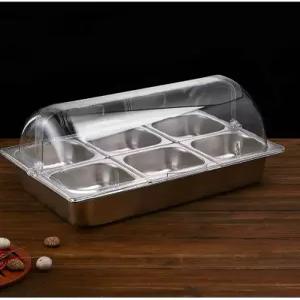 미니 반찬 냉장고 쇼케이스 셀프바 보관 신선유지 식재료 보온 영업용 밧드