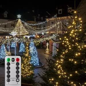 LED 300구 투명선 리모컨 USB 전구 30m 웜색 LED전구 트리전구 트리조명