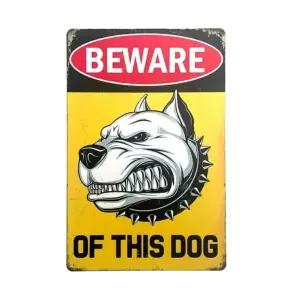 불독 개조심 빈티지 사인보드 벽데코 철제 포스터 벽