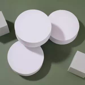 오브제 원형 디스플레이박스 3p 소품받침대 전시다이 소품전시