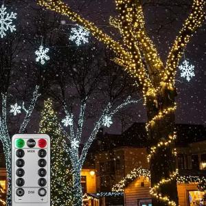 LED 200구 투명선 리모컨 USB 전구 20m 웜색 크리스마 트리전구 트리조명