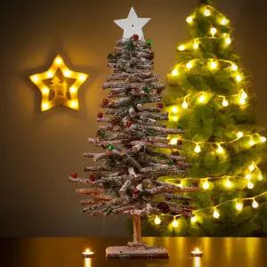 스노우 선물상자 원목 트리 크리스마스장식 미니트리 크리스마스트리