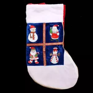 화이트털양말장식 크리스마스 실내인테리어장식 크리 산타양말 성탄양말