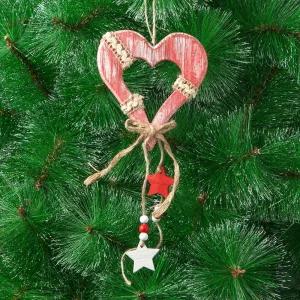 내츄럴 하트 나무 장식크리스마스장식 트리 오너먼트 크리스마스소품