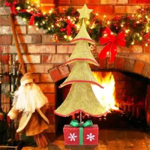 카페용 미니트리 골드탁상용 성탄 인테리어소품 크리 크리스마스장식