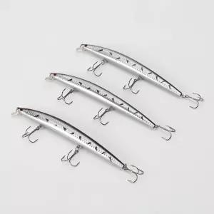 롱샷 플로팅 미노우 루어 3p세트 삼치 농어 빅베이트 농어낚시 농어루어