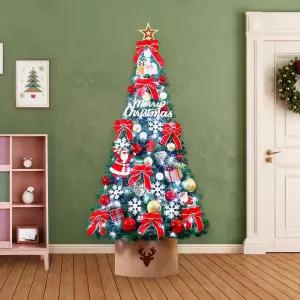 210cm 웰컴 산타 풀세트 매장크리스마스트리 전구포함