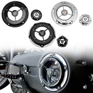 블랙 크롬 바이크 오토바이 액세서리 RSD 더비 타이밍 타이머 커버  할리 로드 킹 일렉트라 글라이드 소프