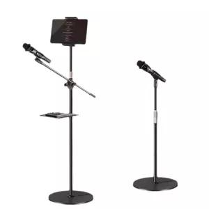 마이크 스탠드 태블릿 받침대 트레이 홀더