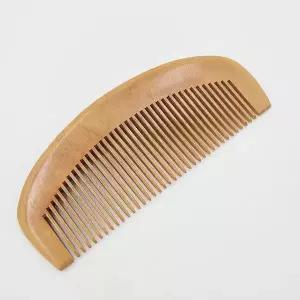 [셀러에이드]소형 원목 머리빗 복숭아 나무 참빗