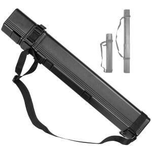 VViViD 블랙 플라스틱 텔레스코프 길이 제도 및 포트폴리오 튜브(25-41인치)