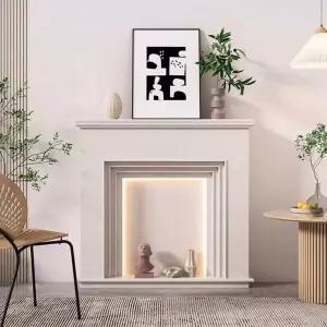 거실 벽난로 콘솔 LED 무드등 복도장 현관 장식 선반