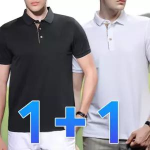 플러스 1 남성 유니폼 단체티 쿨론 무지 카라