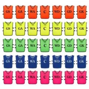 스타 넷볼 팀조끼 세트 1팀당 7벌 넷볼 스포츠 유니폼