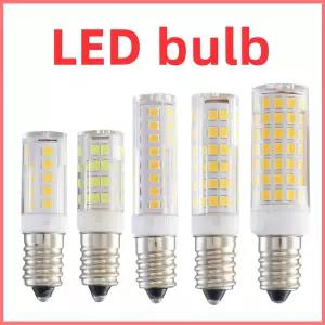 E14 LED 전구 7W 9W 12W 15W 18W 220V-240V 밝은 미니 옥수수 조명 2835 SMD 360 빔 각도 할로겐 샹들리에