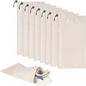 레이크 오브 파이어 여행용 싱글 신발 가방 8개 - 여행 신발(베이지)을 위한 18인치 X9인치 포장