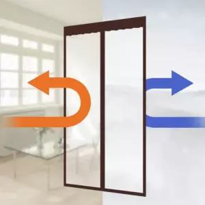 투명 바람막이 커튼 주택 현관 자석 우풍 외풍 차단 방풍 비닐