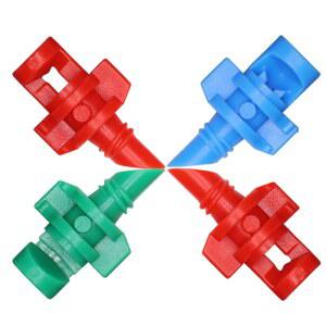 100PCS 90 180 360 학위 굴절 노즐 정원 관개 미스트 식물 스프레이 스프링클러 농업 농장에