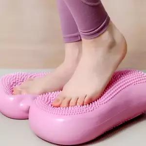 홈트 말랑 스텝퍼 에어쿠션 유산소 운동 균형잡기 핑크 - 스탭퍼, 무소음, 가성비