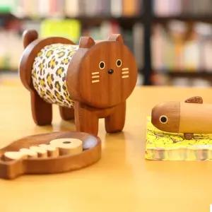 원목 두루마리 휴지걸이 케이스 인테리어 홀더 소품 화장지 욕실