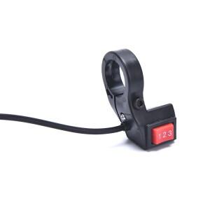 3속도 스위치 전기 자전거 액세서리 기어 버튼 전자 전동 스쿠터 핸들 바 장착 범용