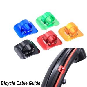 2개 MTB 자전거 C  U 버클 스냅 디스크 브레이크 시프터 케이블 호스 가이드 세트 파이프 라인 공제 전송