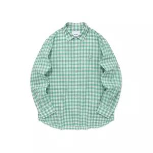 매장정품 COVERNAT 커버낫 깅엄 체크 셔츠 그린 CO2401SH08GN 1282758