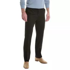 Brooks Brothers 남성용 클래식 핏 스트레치 어드밴티지 치노 팬츠 블랙. [호환]