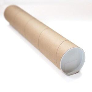 포장마차, 캡이 있는 2팩 크래프트 우편 튜브 제공 | 3인치 x 18인치 사용 가능(총 길이 19인치) 문서 및 예술품 배송 보관용 튼튼한 판지 포스터