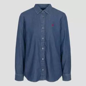 매장정품 BEANPOLE 빈폴 인디고 데님 레귤러핏 셔츠(BF5764E03P) 1302921