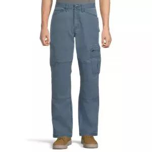 Volcom 남성용 작업복 게이지 캔버스 카고 팬츠 블루 워시 33 [호환]