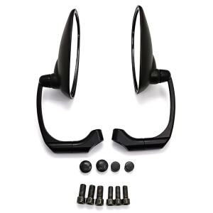 바이크 오토바이 미러 범용 8mm 10mm ABS HD 비전 혼다 호환 스트리트 바이크 스쿠터 전기 자전거 사이드