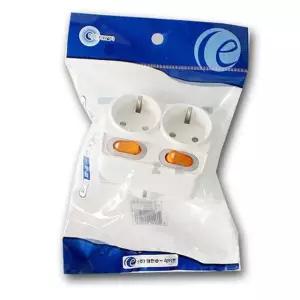 대한 어댑터 2구 스위치 전원 코드 멀티탭 절전