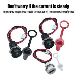 1PC USB-C 2Pin 고전류 충전 소켓 PH2.0 너트 스냅 잠금 플레이트 TYPE-C 암 방수 커넥터 잭