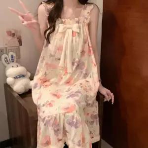 샤워가운 원피스 롱 여성 목욕 로브 순면 가슴패드 라일락