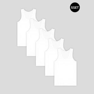 [트라이][TRY] 남성 순면 민소매 런닝 데일리 알뜰팩 5매 세트