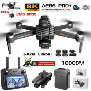새로운 AE86 PRO MAX 드론 전문 항공 촬영 HD 8K 스크린 리모컨 10KM 장애물 회피 낚시 FPV 드론