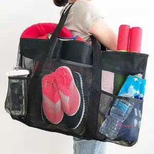 망사가방 숄더백 메쉬 바캉스 물놀이 비치백 여름yza965