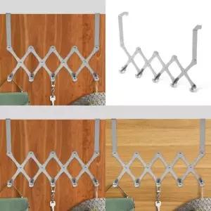 자바라 5구 도어후크 실버 도어훅 문옷걸이